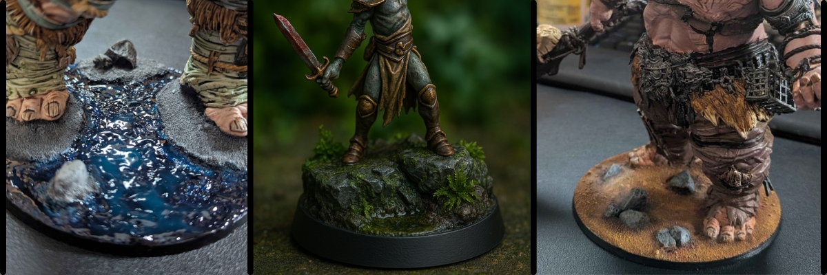 Some bases I have personally created in my warhammer hobbying